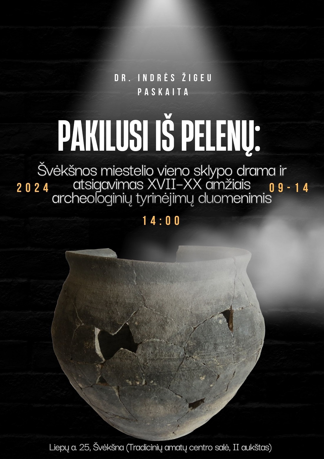 PAKILUSI IŠ PELENŲ: ŠVĖKŠNOS MIESTELIO VIENO SKLYPO DRAMA IR ATSIGAVIMAS XVII-XX AMŽIAIS ARCHEOLOGINIŲ TYRINĖJIMŲ DUOMENIMIS